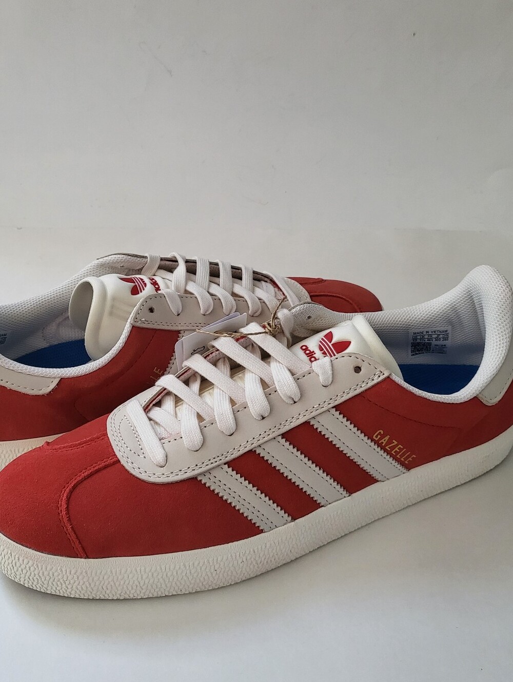 Adidas Originals Gazelle ADV SUEDE leather Shoes Mens Size 12 12.5 RED NIB